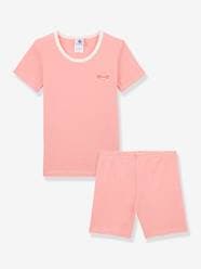 Girls-Nightwear-Thin Striped Pyjamas in Organic Cotton for Babies, by Petit Bateau