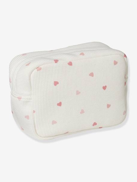 Toiletry Bag ecru+PINK LIGHT SOLID+sandy beige 