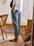 Maternity Trousers in Cotton Gauze GREEN MEDIUM SOLID+navy blue+terracotta 