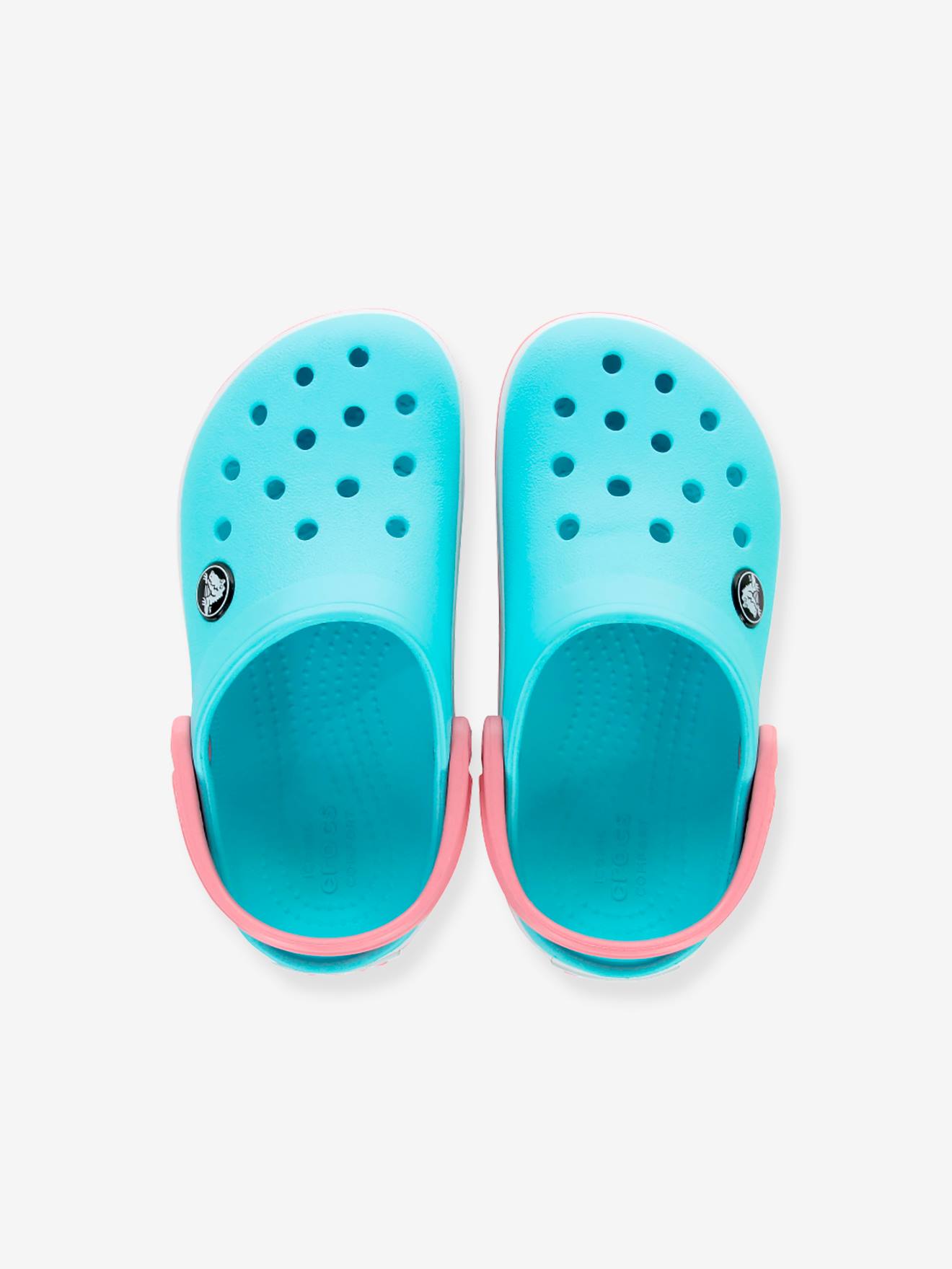 Crocs blue store and pink