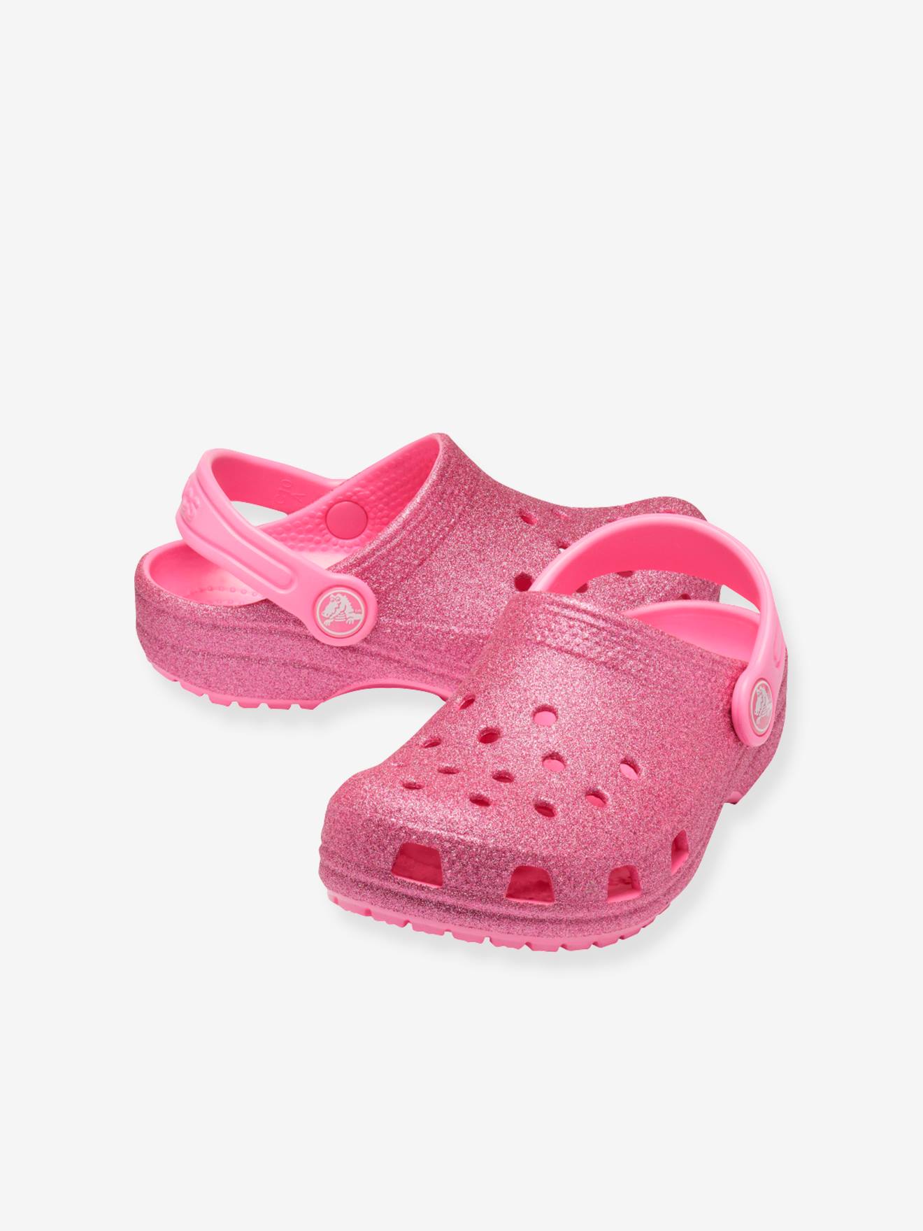 Glitter hot sale pink crocs