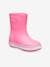 Wellies for Kids, Crocband Rain Boot K by CROCS(TM) PINK LIGHT SOLID 