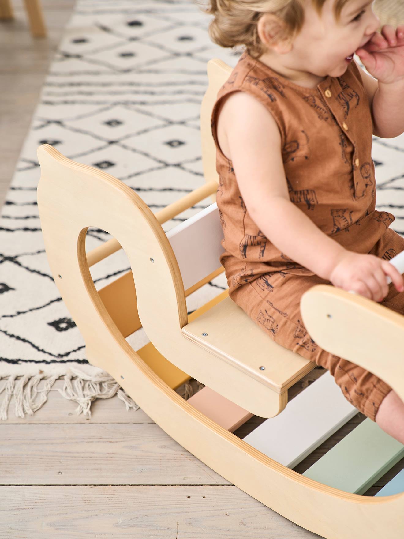 Wooden baby cheap rocker chair