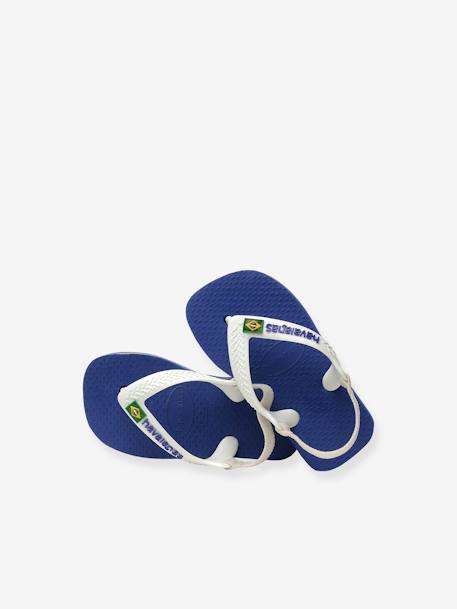 Baby Brasil Logo II Flip-Flops, HAVAIANAS blue+navy blue 