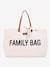 Changing Bag, Family Bag by CHILDHOME BEIGE LIGHT SOLID WITH DESIGN+ecru 