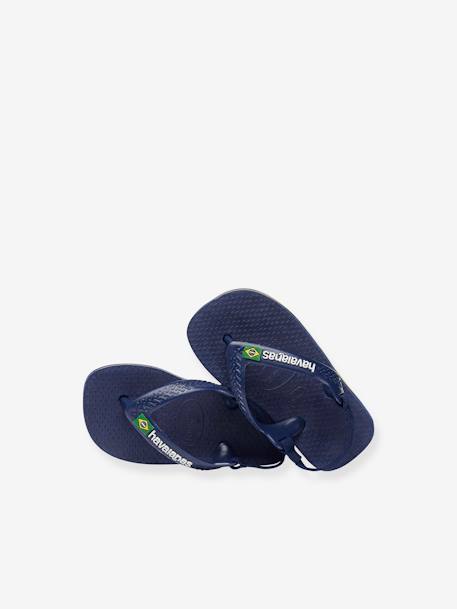 Baby Brasil Logo II Flip-Flops, HAVAIANAS blue+navy blue 