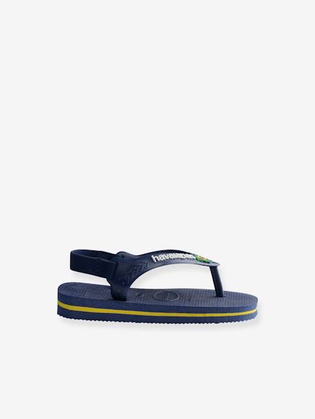 Baby Brasil Logo II Flip-Flops, HAVAIANAS blue+navy blue 