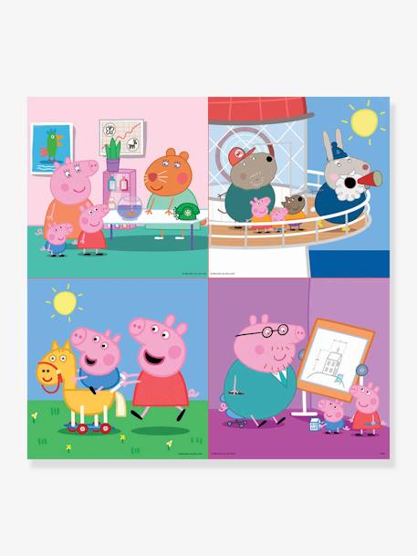 4 Progressive Puzzles, Peppa Pig - EDUCA BLUE BRIGHT 2 COLOR/MULTICOL 