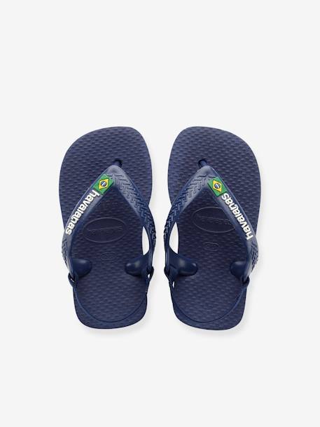 Baby Brasil Logo II Flip-Flops, HAVAIANAS blue+navy blue 