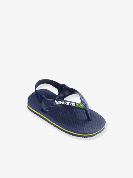 Baby Brasil Logo II Flip-Flops, HAVAIANAS blue+navy blue 