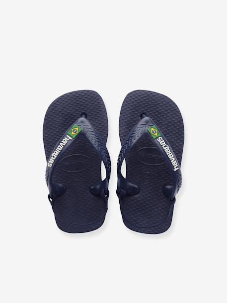 Baby Brasil Logo II Flip-Flops, HAVAIANAS blue+navy blue 