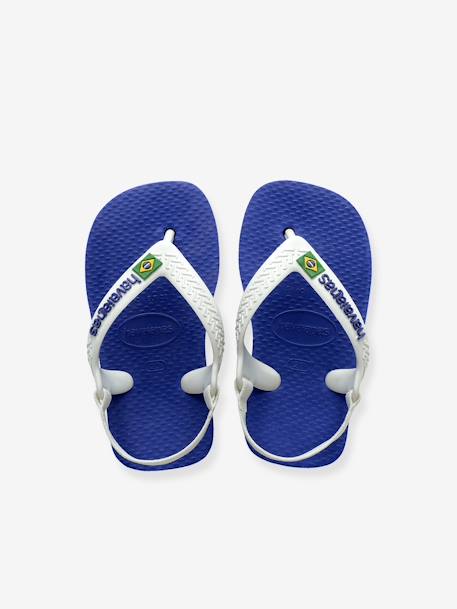 Baby Brasil Logo II Flip-Flops, HAVAIANAS blue+navy blue 