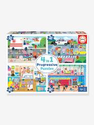 Toys-4 Progressive Puzzles, Heroes in Action - EDUCA