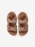 Anatomic Leather Sandals for Boys BROWN LIGHT SOLID+Dark Blue 