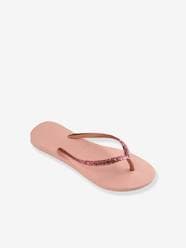 Shoes-Girls Footwear-Slim Glitter II Flip-Flops, HAVAIANAS, for Children