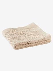 -Pointelle Throw in Organic Cotton