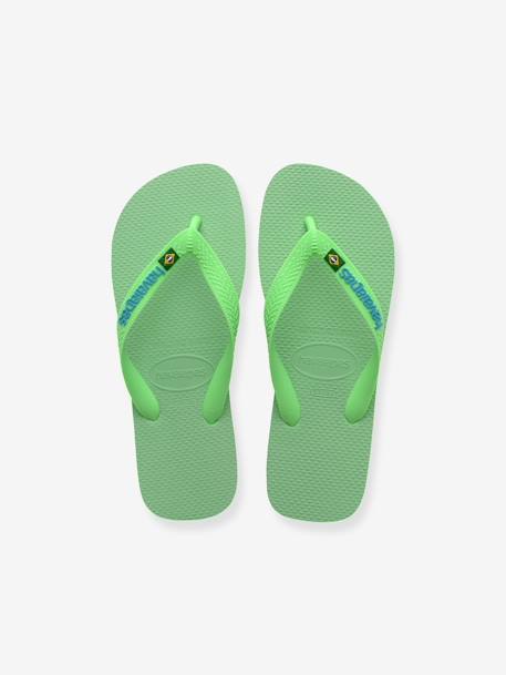 Brasil logo Flip-Flops, HAVAÏANAS, for Children green 