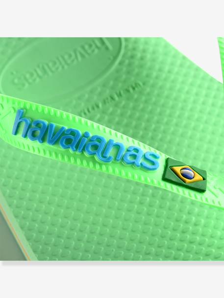 Brasil logo Flip-Flops, HAVAÏANAS, for Children green 