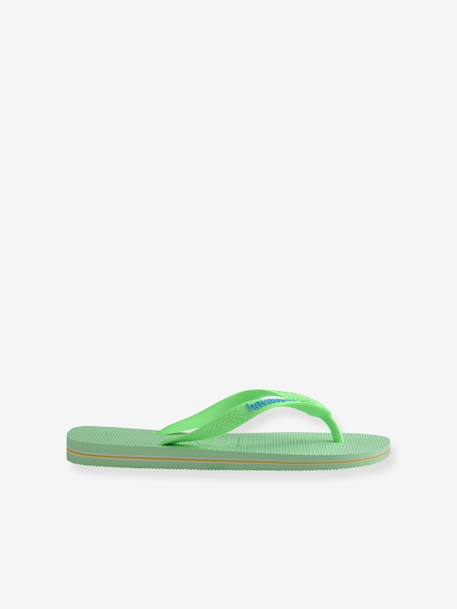 Brasil logo Flip-Flops, HAVAÏANAS, for Children green 