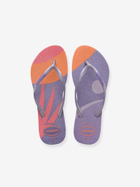 Slim Palette Glow Flip-Flops, HAVAIANAS, for Children lilac 