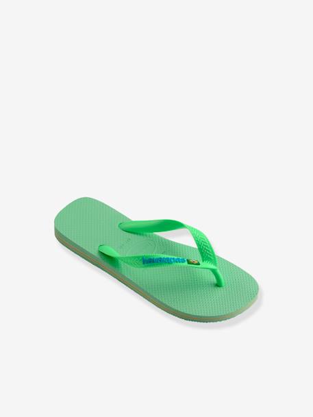 Brasil logo Flip-Flops, HAVAÏANAS, for Children green 