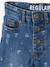 Straight Leg Jeans with Distressed Details for Girls BLUE MEDIUM WASCHED+Grey Denim 