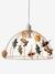 Hanging Birdcage Lampshade, My Cabin YELLOW LIGHT SOLID WITH DESIGN 