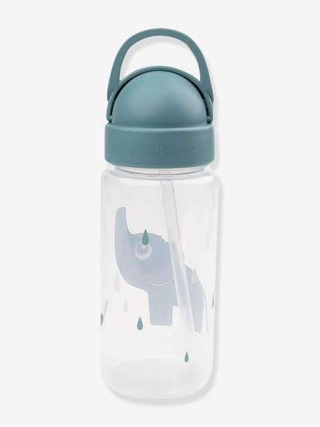 Bottle with Hide-Away Straw, DONE BY DEER blue+green+mustard+orange+rose+sandy beige 