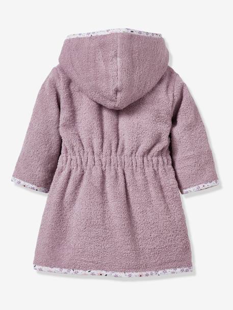 Bathrobe for Babies, Little Flowers PURPLE MEDIUM SOLID 