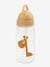 Bottle with Hide-Away Straw, DONE BY DEER blue+green+mustard+orange+rose+sandy beige 