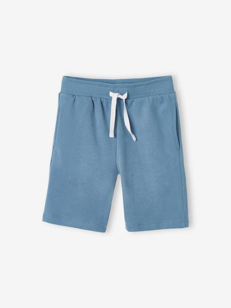 Pack of 2 Fleece Bermuda Shorts for Boys Black+Dark Blue+Red+sage green 