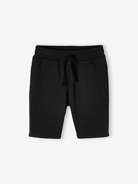 Pack of 2 Fleece Bermuda Shorts for Boys Black+Dark Blue+Red 