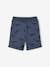 Short Bermuda Joggers in Fleece for Boys BLUE MEDIUM ALL OVER PRINTED 