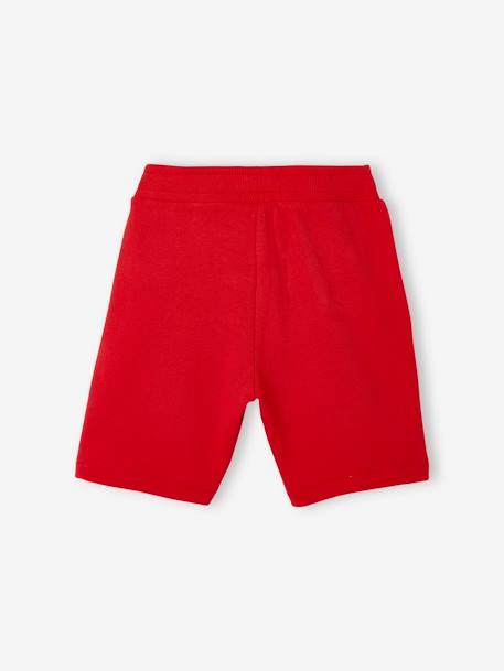 Pack of 2 Fleece Bermuda Shorts for Boys Black+Dark Blue+Red+sage green 