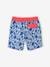 Swim Shorts with Foliage Print, for Boys BLUE MEDIUM ALL OVER PRINTED 