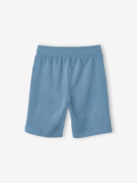 Pack of 2 Fleece Bermuda Shorts for Boys Black+Dark Blue+Red+sage green 