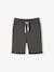 Boys' Fleece Bermuda Shorts BLUE MEDIUM SOLID WITH DESIGN+Dark Blue+GREY DARK SOLID WITH DESIGN+pecan nut 