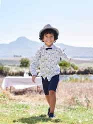 Boys-Bermuda Shorts in Cotton/Linen for Boys