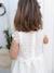 2-in-1 Special Occasion Dress, Macramé Top Layer, for Girls nude pink+WHITE LIGHT SOLID 