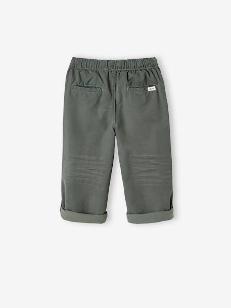 Indestructible Trousers for Boys, Convert into Cropped Trousers Blue+GREEN MEDIUM SOLID WITH DESIG 