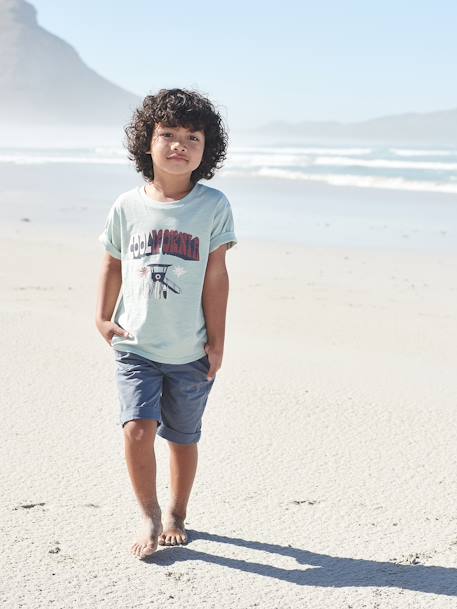 Coloured Bermuda Shorts for Boys Dark Blue+golden beige+GREEN MEDIUM SOLID WITH DESIG+ORANGE MEDIUM SOLID WITH DESIG 