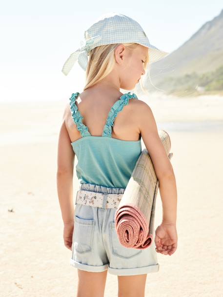 Shorts for Girls Bleached Denim 