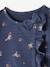 Marl-Effect Fleece Dress for Babies BLUE DARK ALL OVER PRINTED 