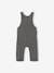 Fleece Dungarees for Babies BLUE DARK SOLID+GREY DARK MIXED COLOR 