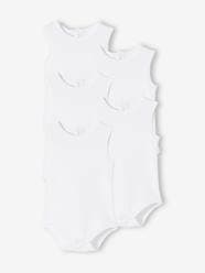 Pack of 5 Bodysuits in Interlock Knit Fabric, for Babies