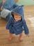 Little Dino Bathrobe for Babies BLUE DARK SOLID 