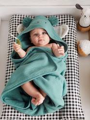 Bedding & Decor-Bathing-Bath Capes-Bath Cape + Mitt in Organic* Cotton Gauze