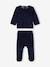 Pack of 2 Velour Pyjamas with Glow-in-the-Dark Planets, for Baby Boys BLUE DARK TWO COLOR/MULTICOL 