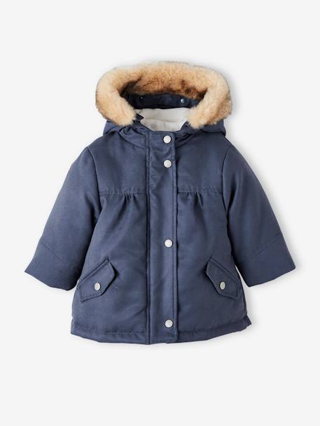 3-in-1 Parka for Baby Girls BLUE DARK SOLID 