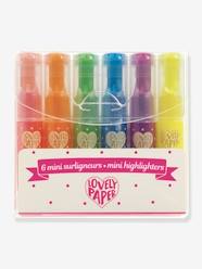 Toys-Arts & Crafts-Painting & Drawing-Set of 6 Mini Highlighters - DJECO